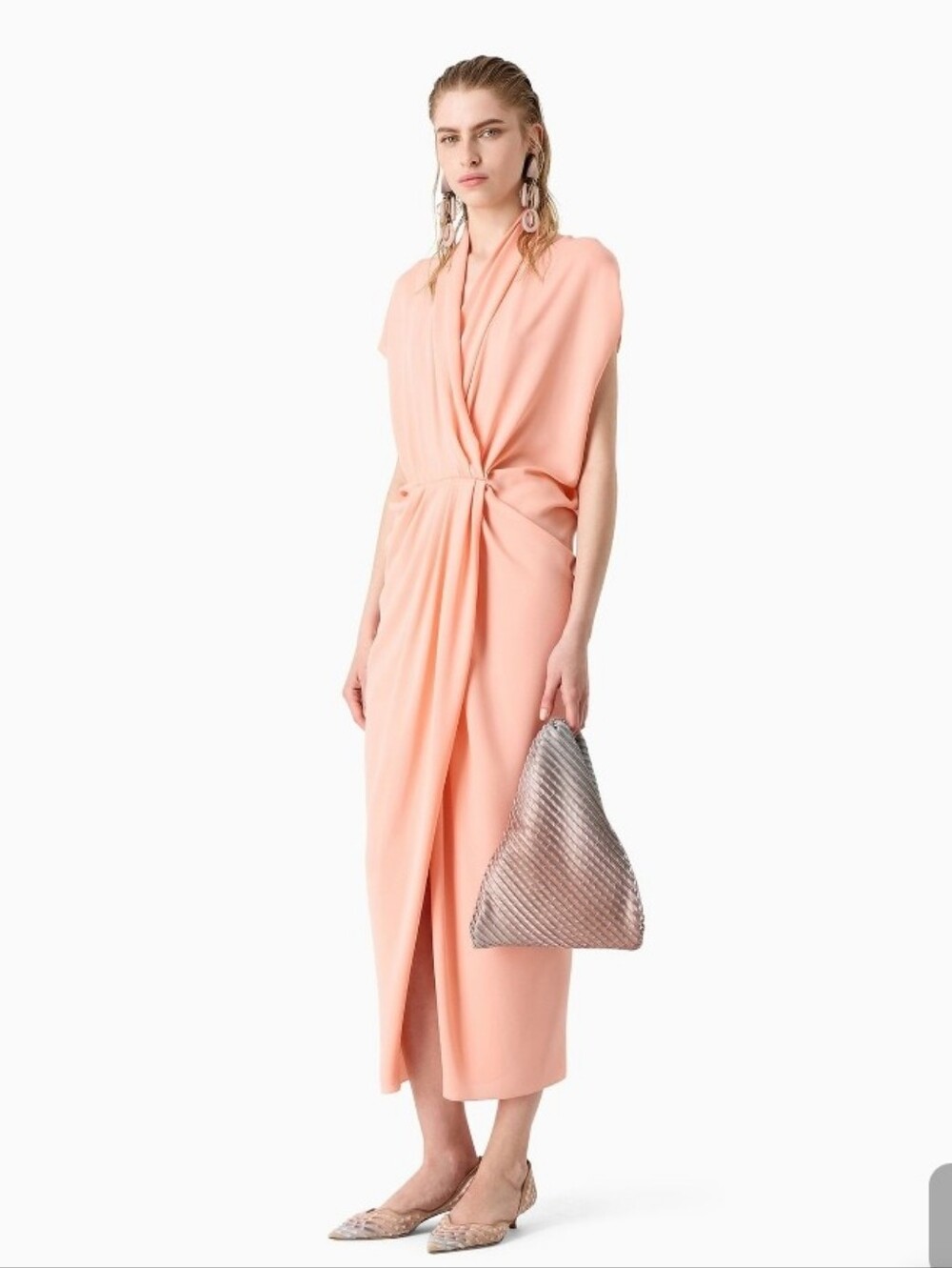 Giorgio Armani ASV triple silk georgette long dress